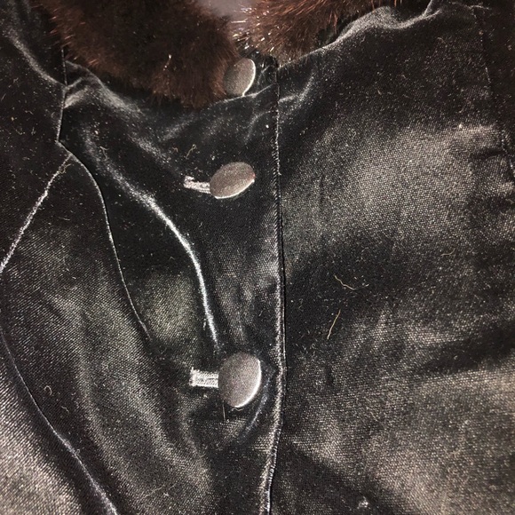 VTG Kay Unger Evening Collection Velvet/Fox Jacket - Picture 7 of 14